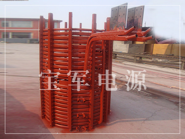 Copper ring of medium frequency electric furnace